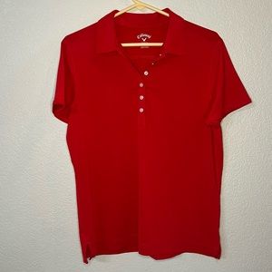 Callaway Red Womens Golf Shirt